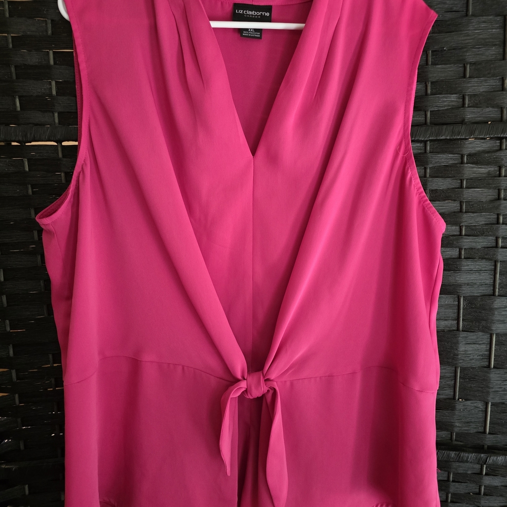 Liz Claiborne Pink Sleeveless Top
